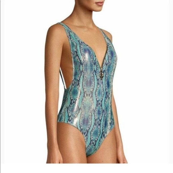 NWT XOXO WOMEN'S SNAKESKIN SWIMSUIT - Picture 1 of 8